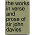The Works In Verse And Prose Of Sir John Davies