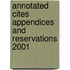 Annotated Cites Appendices And Reservations 2001