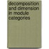 Decomposition And Dimension In Module Categories