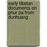 Early Tibetan Documents on Phur Pa from Dunhuang