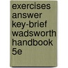 Exercises Answer Key-Brief Wadsworth Handbook 5e door Kirszner/Mandell