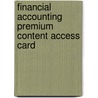 Financial Accounting Premium Content Access Card door Wayne Thomas