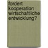 Fordert Kooperation Wirtschaftliche Entwicklung?