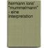 Hermann Lons' "Mummelmann" - Eine Interpretation
