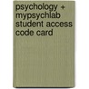 Psychology + Mypsychlab Student Access Code Card door Saundra K. Ciccarelli