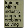 Training Within Industry Program Problem Solving door War Manpower Commission
