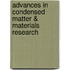 Advances In Condensed Matter & Materials Research