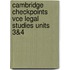 Cambridge Checkpoints Vce Legal Studies Units 3&4