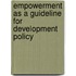 Empowerment As A Guideline For Development Policy