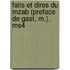 Faits Et Dires Du Mzab (Preface de Gast, M.). Ms4