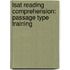 Lsat Reading Comprehension: Passage Type Training