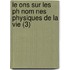Le Ons Sur Les Ph Nom Nes Physiques De La Vie (3)