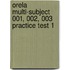 Orela Multi-subject 001, 002, 003 Practice Test 1