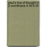 Paul's Line of Thought in 2 Corinthians 4:16-5:10 by Fredrik Lindgard