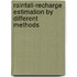 Rainfall-Recharge Estimation By Different Methods