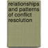 Relationships And Patterns Of Conflict Resolution