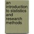 An Introduction To Statistics And Research Methods