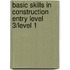 Basic Skills In Construction Entry Level 3/Level 1
