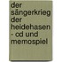 Der Sängerkrieg Der Heidehasen - Cd Und Memospiel