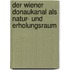 Der Wiener Donaukanal Als Natur- Und Erholungsraum