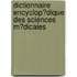Dictionnaire Encyclop?Dique Des Sciences M?Dicales