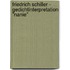 Friedrich Schiller - Gedichtinterpretation "Nanie"