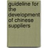 Guideline For The Development Of Chinese Suppliers