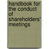 Handbook For The Conduct Of Shareholders' Meetings