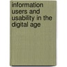 Information Users And Usability In The Digital Age door Sudatta Chowdhury