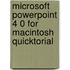Microsoft PowerPoint 4 0 for Macintosh Quicktorial