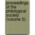 Proceedings Of The Philological Society (Volume 5)