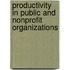 Productivity In Public And Nonprofit Organizations