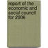 Report Of The Economic And Social Council For 2006