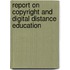 Report On Copyright And Digital Distance Education