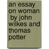 An Essay On Woman  By John Wilkes And Thomas Potter