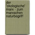 Der 'Okologische' Marx - Zum Marxschen Naturbegriff