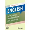 English For Academic Correspondence And Socializing door Adrian Wallwork