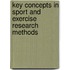 Key Concepts In Sport And Exercise Research Methods