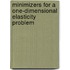 Minimizers For A One-Dimensional Elasticity Problem