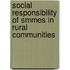 Social Responsibility Of Smmes In Rural Communities