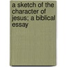 A Sketch Of The Character Of Jesus; A Biblical Essay door Daniel Schenkel