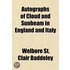 Autographs Of Cloud And Sunbeam In England And Italy