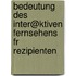 Bedeutung Des Inter@ktiven Fernsehens Fr Rezipienten