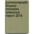 Commonwealth Finance Ministers Reference Report 2010