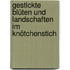 Gestickte Blüten und Landschaften im Knötchenstich