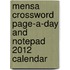 Mensa Crossword Page-A-Day And Notepad 2012 Calendar
