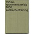 Minilük. Rechenmeister Bis 1000: Kopfrechentraining