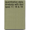 Quantitative Data Analysis With Ibm Spss 17, 18 & 19 door Duncan Cramer