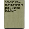 Specific Lithic Modification Of Bone During Butchery by Daniel Stone