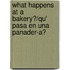 What Happens at a Bakery?/Qu' Pasa En Una Panader-A?